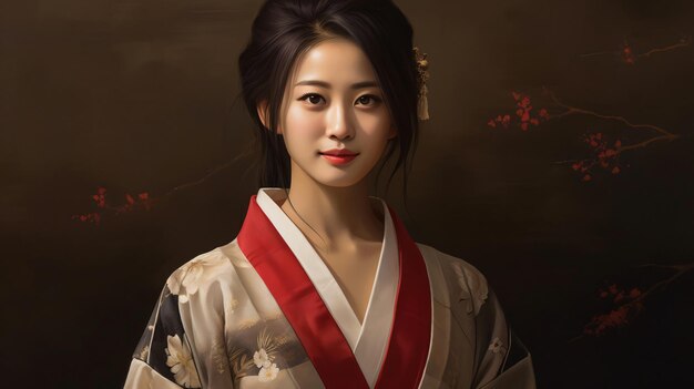 Femme japonaise Femme face femme japonaise souriante Sourire japonaise