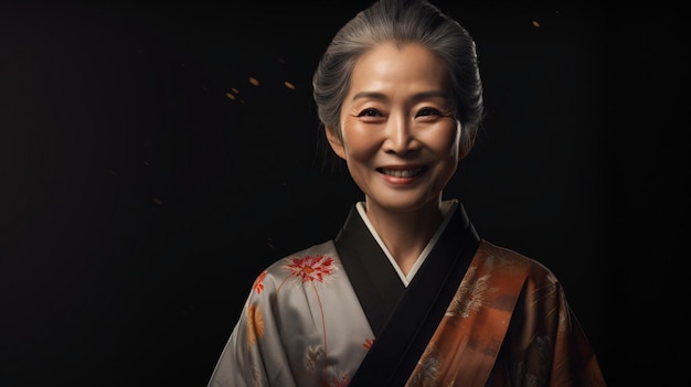 Femme japonaise souriante femme japonaise sourire