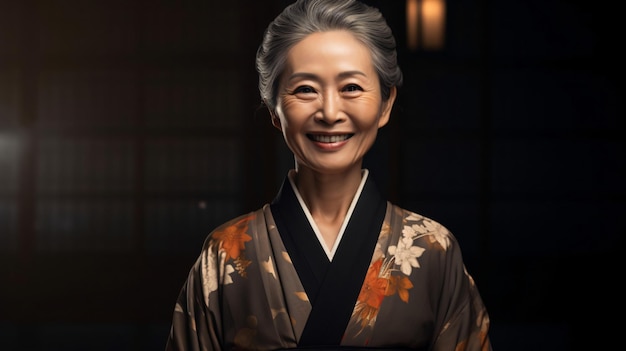 Femme japonaise souriante femme japonaise sourire