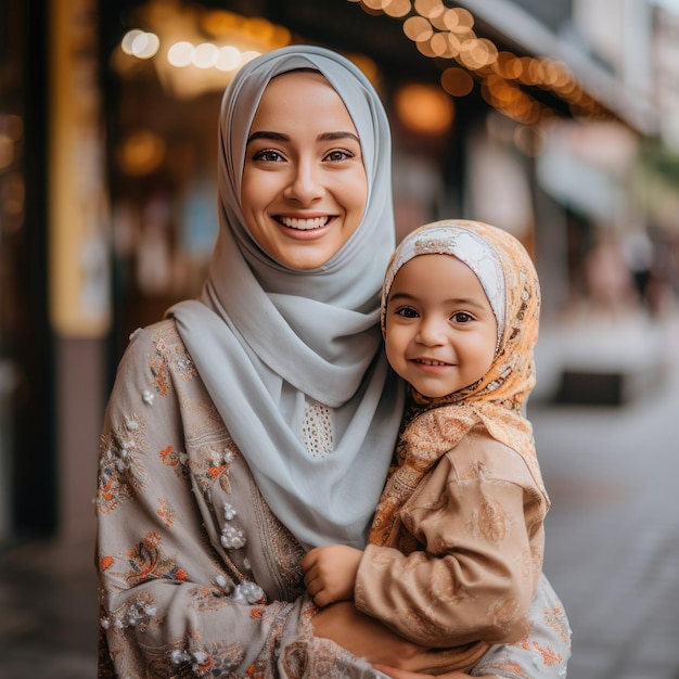 Une femme et une jeune fille tiennent un bébé.