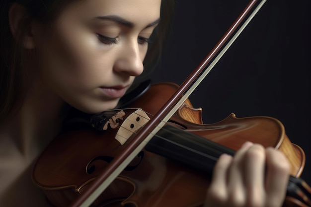 Une Femme Jouant De La Musique De Violon En Direct, Un Adulte