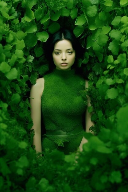 femme avec des légumes