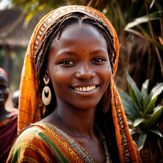 Photo femme malienne du mali citoyen national typique