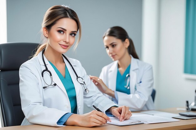 Une femme médecin à l'hôpital