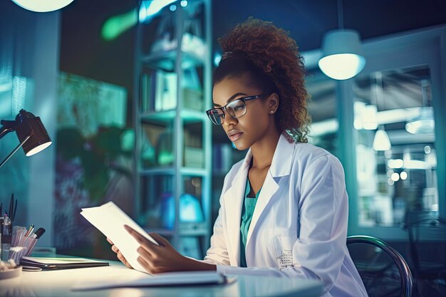 Photo une femme médecin à l'hôpital