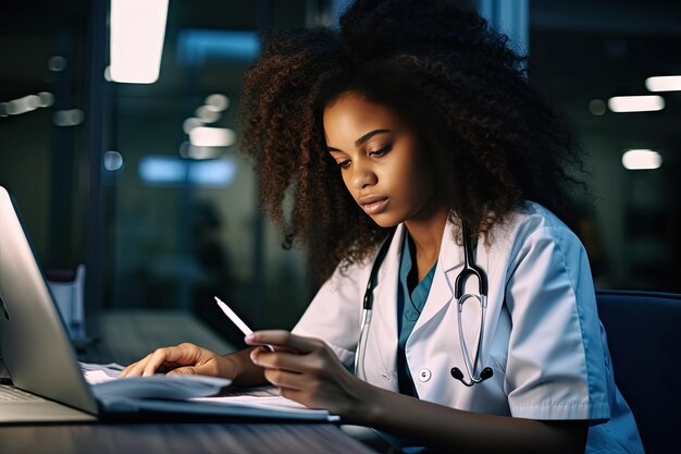 une femme médecin à l'hôpital