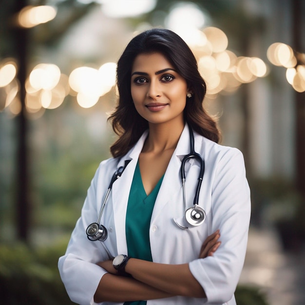 femme médecin indienne infirmière indienne