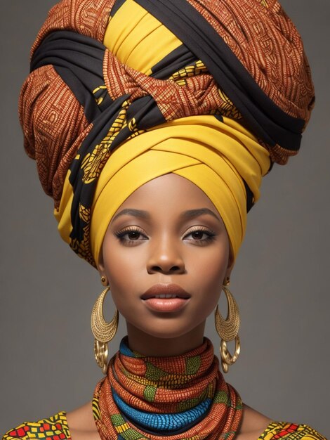 Une femme noire africaine.