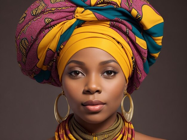 Une femme noire africaine.