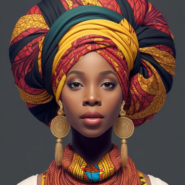 Une femme noire africaine.