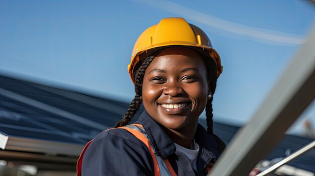 une femme portant un casque