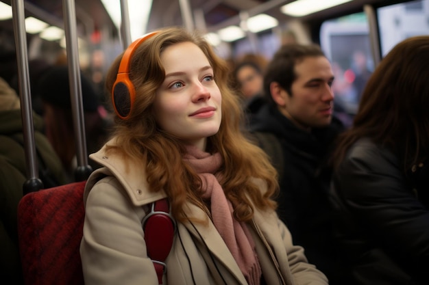 une femme portant un manteau