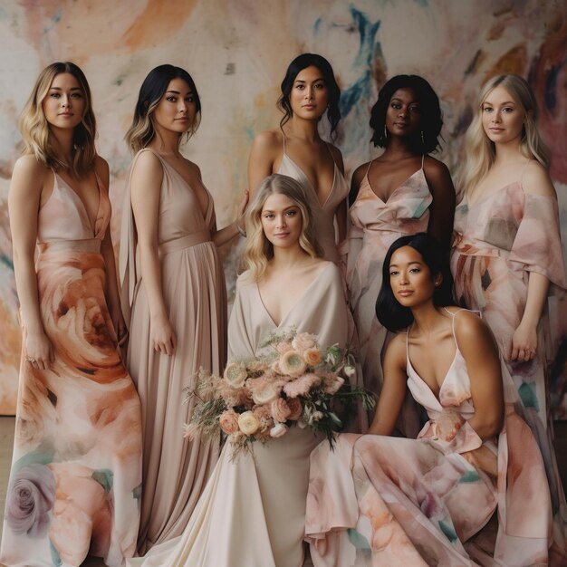 une femme pose pour une photo avec un bouquet de fleurs