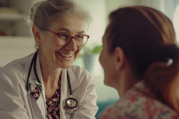 femme à un rendez-vous chez le médecin