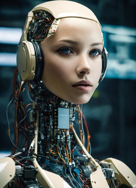 Une femme robot Ai