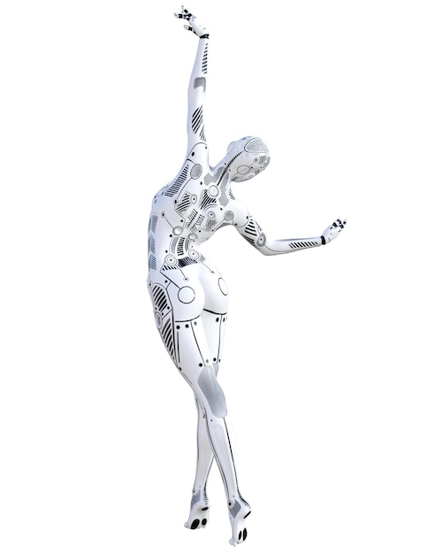 Femme robot Droïde de métal Intelligence Artificielle
