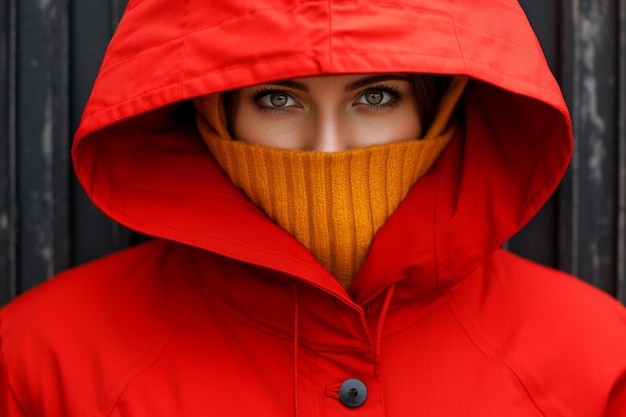 Photo une femme se protégeant de la pluie.