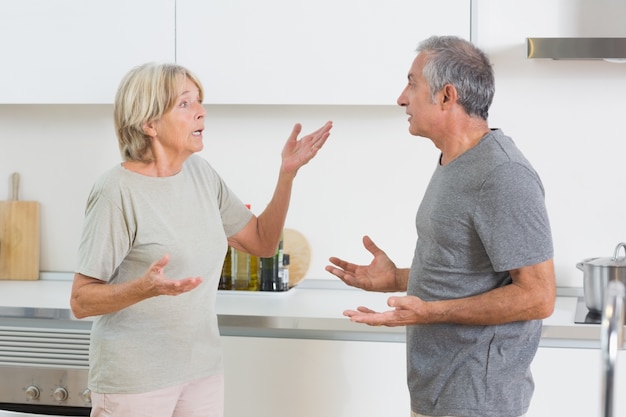 Femme se quereller avec son mari