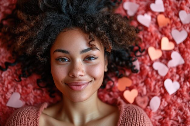 Photo la femme et son cœur d'amour pragma