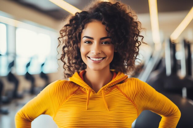 une femme souriant à la caméra