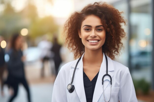 Photo femme avec un stéthoscope