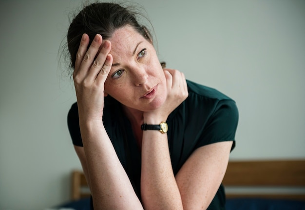 Une femme stressée