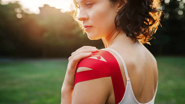 une femme avec un tatouage sur le bras