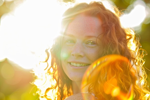 Une femme tenant un frisbee devant son visage