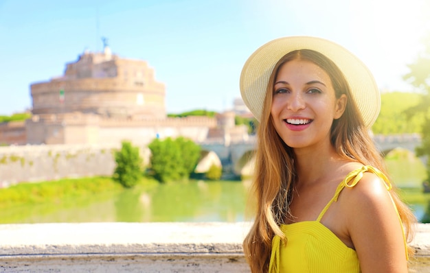 Femme touristique à Rome, Italie