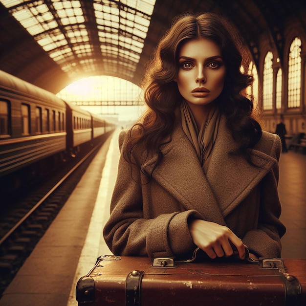 Une femme de train.