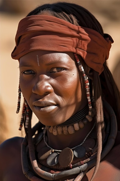 Une femme de la tribu des gens de la vallée de l'Omo