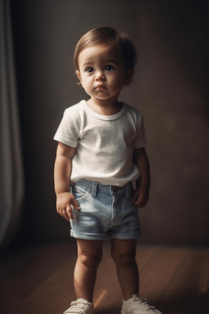 Une femme en tshirt blanc