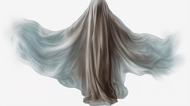 femme en voile blanc