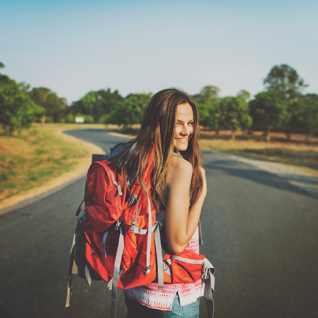 Femme voyageur