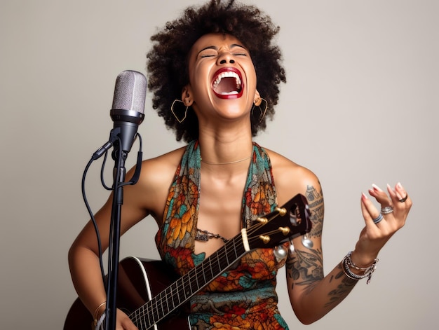 Photo des femmes afro-américaines chantant