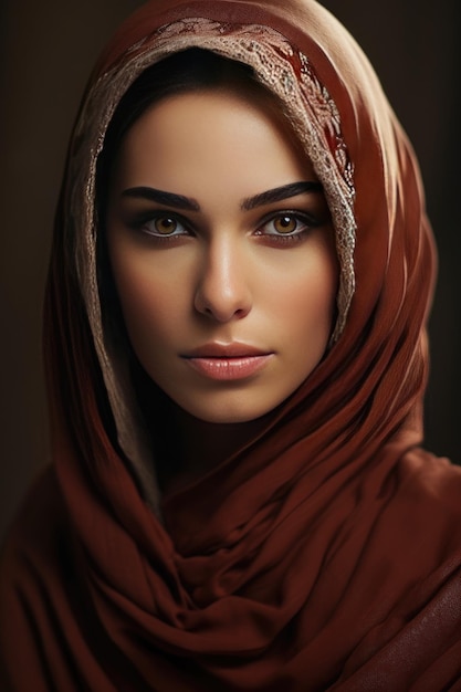 Femmes arabes avec modèle hijab