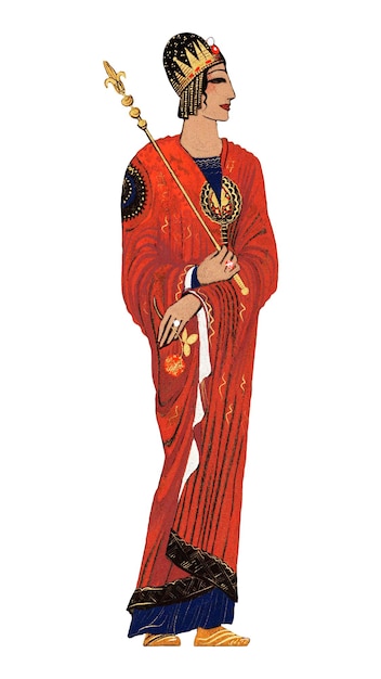 Femmes égyptiennes anciennes mode png fond transparent Remastered par rawpixel