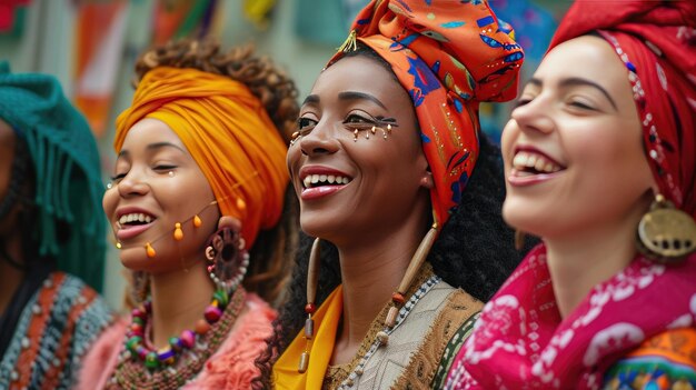 Photo les femmes favorisent l'harmonie à l'échelle mondiale journée internationale des femmes