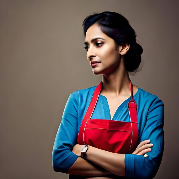 Femmes indiennes chef généré par ai