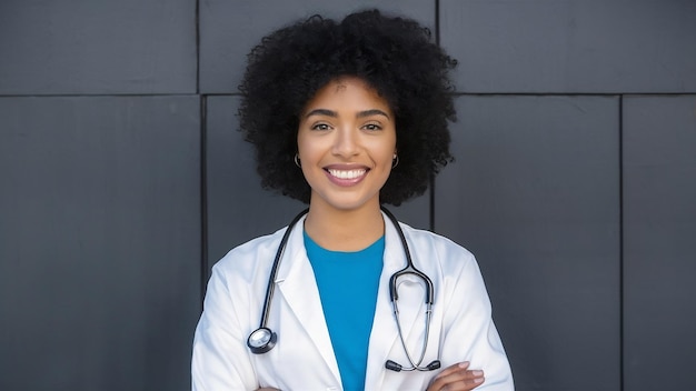 Des femmes noires avec un stéthoscope.