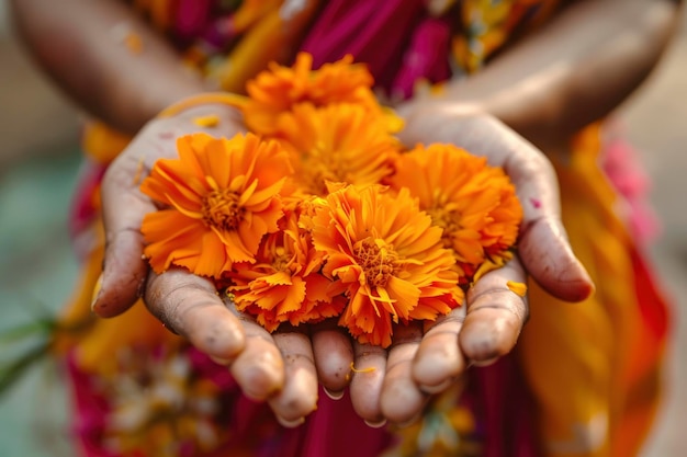 Les femmes possèdent des fleurs de marguerite