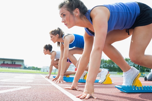 Des femmes prêtes à courir