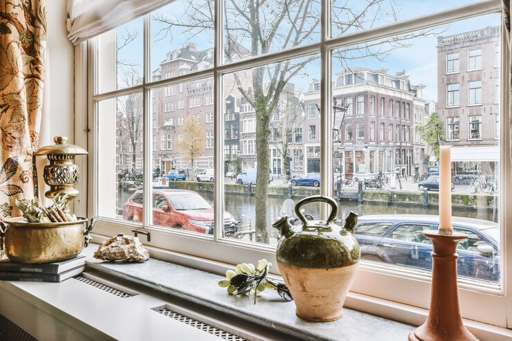 Photo fenêtre avec décor