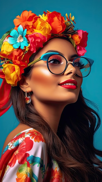 Feria de cali colombia femme portant des lunettes