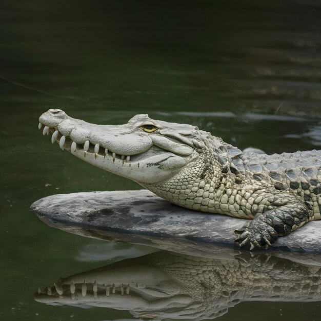 Une ferme de crocodiles en Thaïlande pour la conservation des reptiles Pour les médias sociaux