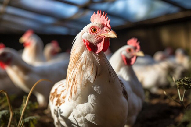Ferme d'élevage de poulets