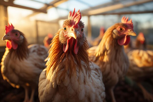 Ferme d'élevage de poulets