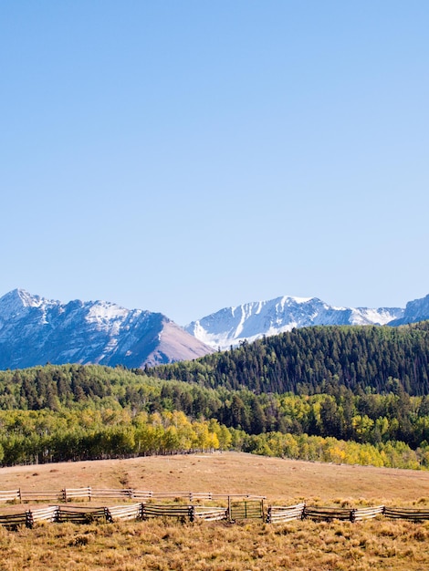 Ferme oubliée en automne.