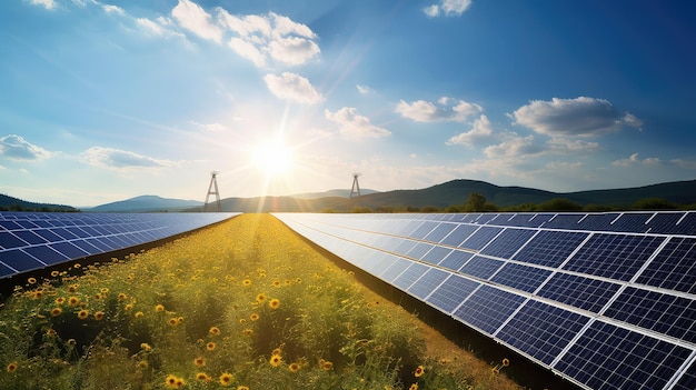 Ferme solaire et éolienne