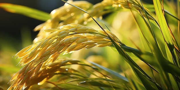 fermer le paddy à la journée ensoleillée